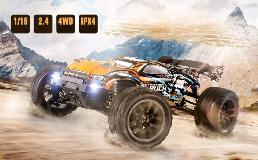 Monster Truck RC 4x4 36km/h pomarańczowy | REEVE