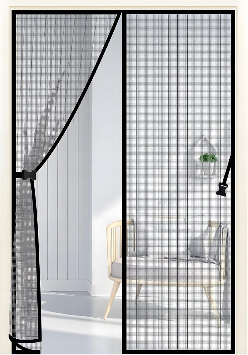 Moskitiera magnetyczna na drzwi 90x210cm czarna | REEVE