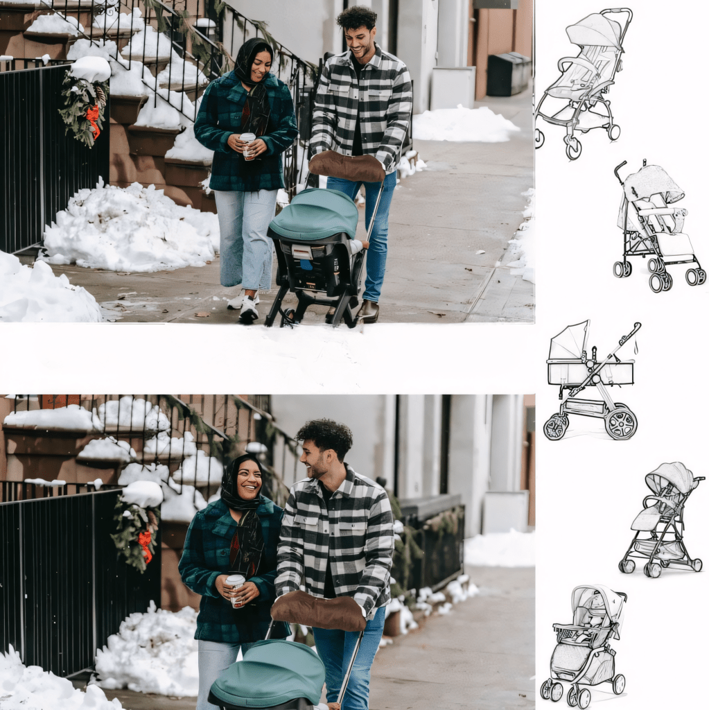 Mufka do Wózka Uniwersalna Brązowa - Ciepła i Wodoodporna | REEVE