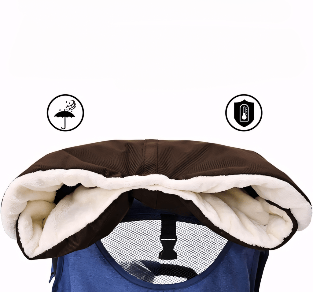 Mufka do Wózka Uniwersalna Brązowa - Ciepła i Wodoodporna | REEVE