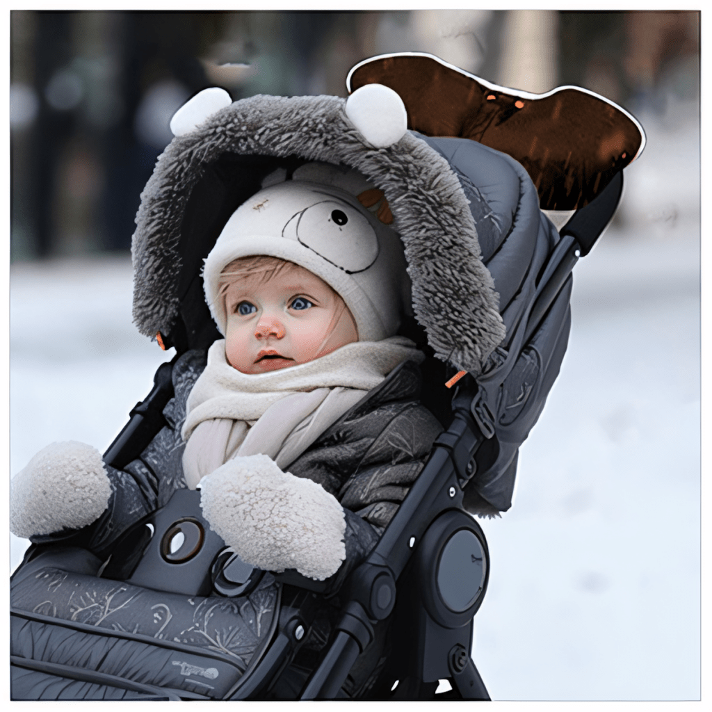 Mufka do Wózka Uniwersalna Brązowa - Ciepła i Wodoodporna | REEVE