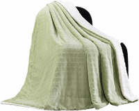 Narzuta koc PanxHome 160x200 gruby baranek + welur | REEVE