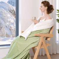 Narzuta koc PanxHome 160x200 gruby baranek + welur | REEVE