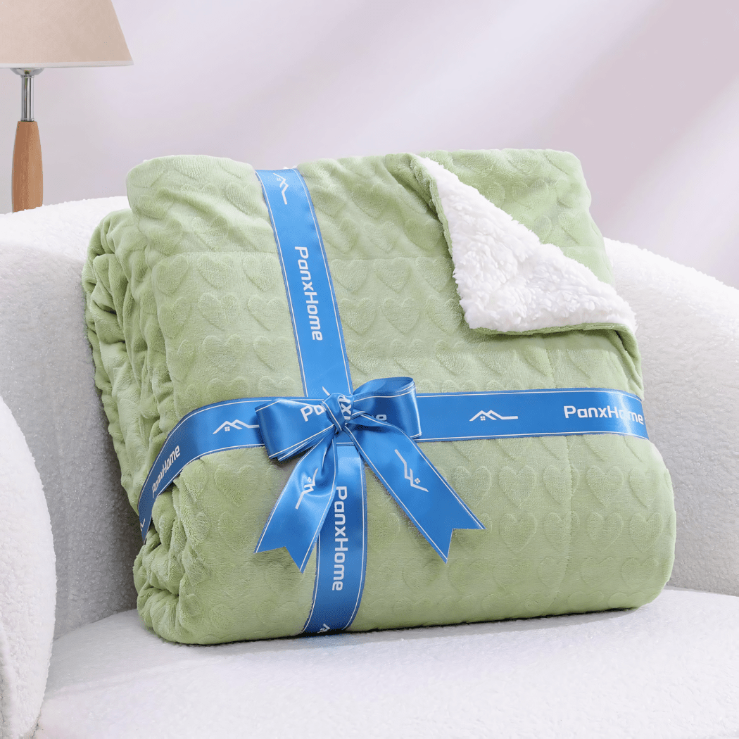 Narzuta koc PanxHome 160x200 gruby baranek + welur | REEVE