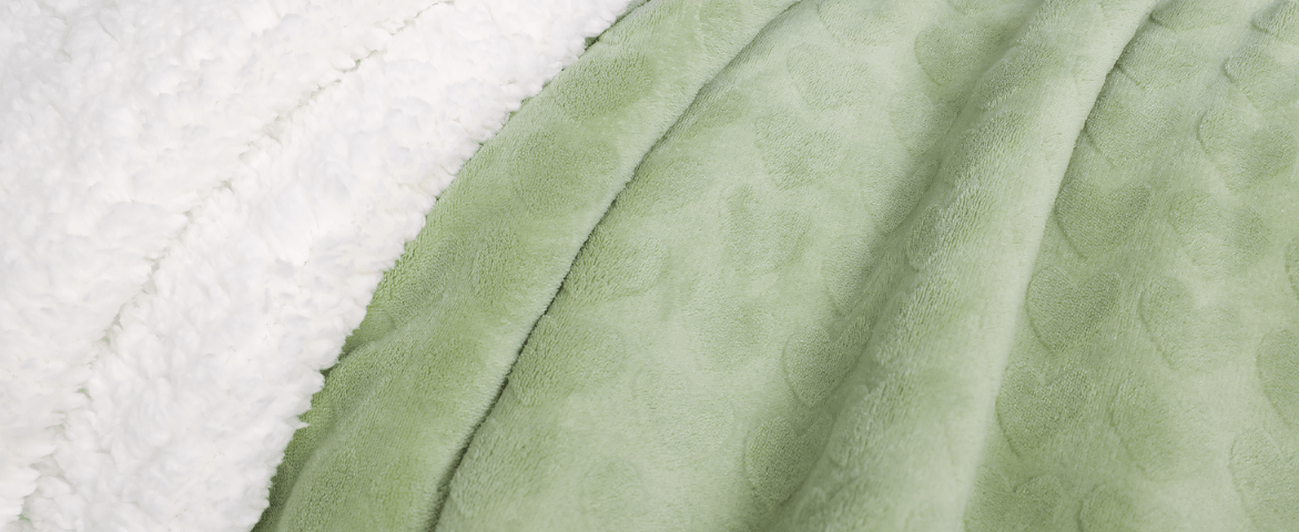 Narzuta koc PanxHome 160x200 gruby baranek + welur | REEVE