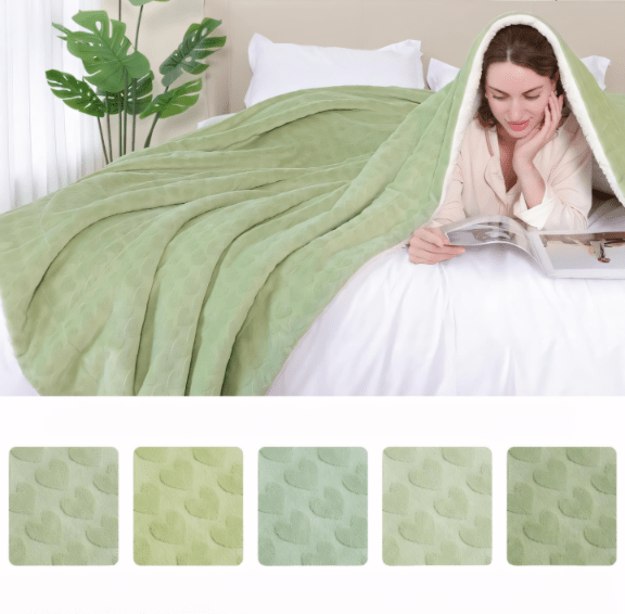 Narzuta koc PanxHome 160x200 gruby baranek + welur | REEVE