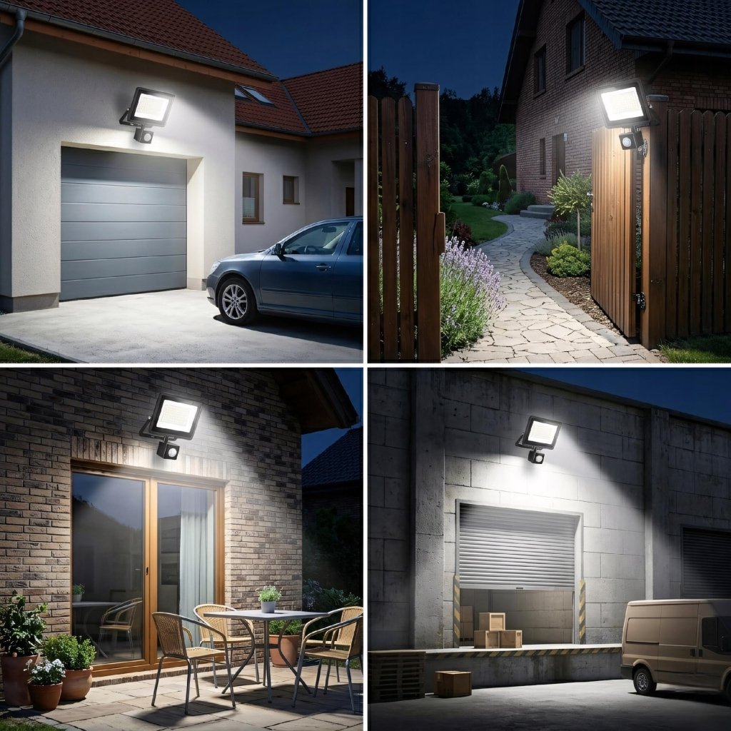 Naświetlacz LED 50 W z czujnikiem ruchu PIR, IP66, 4500 lm | REEVE