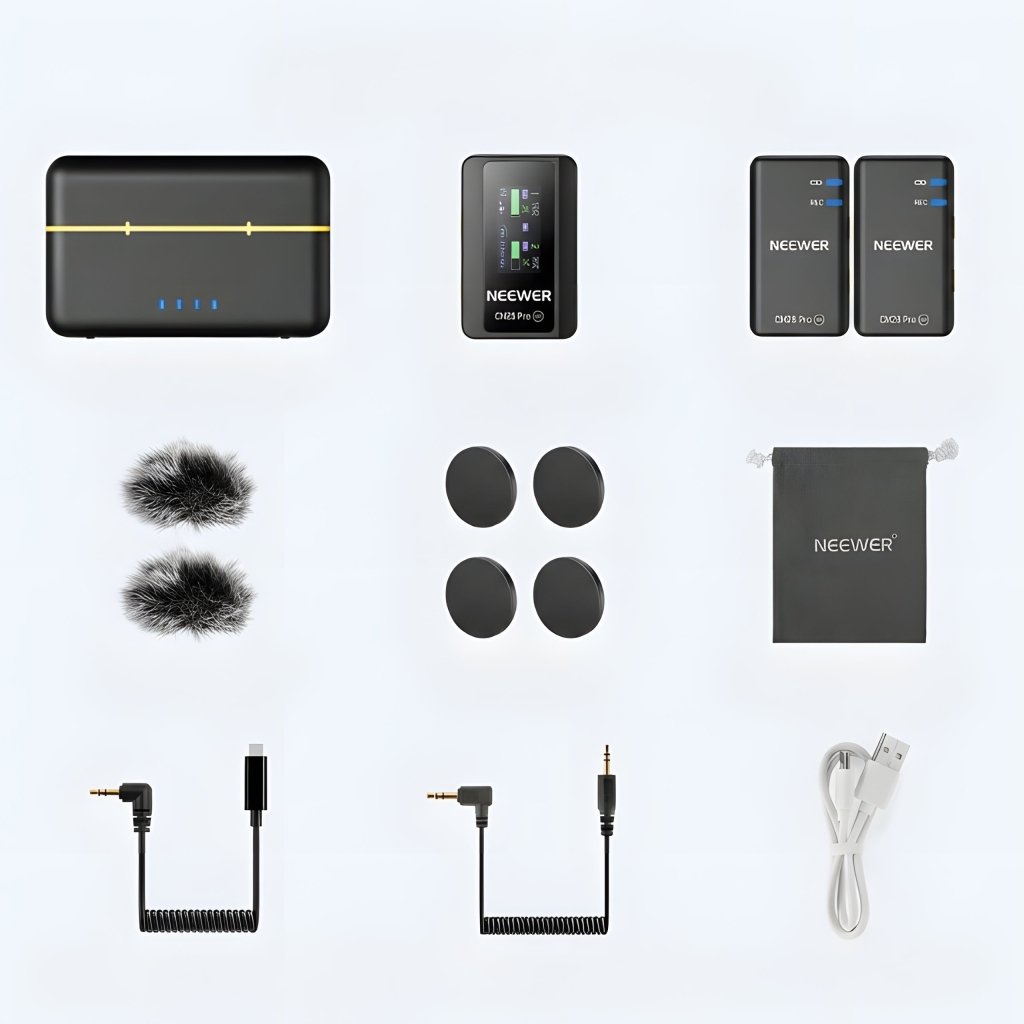 Neewer CM28 Pro — mikrofon bezprzewodowy 2TX+1RX z etui | REEVE