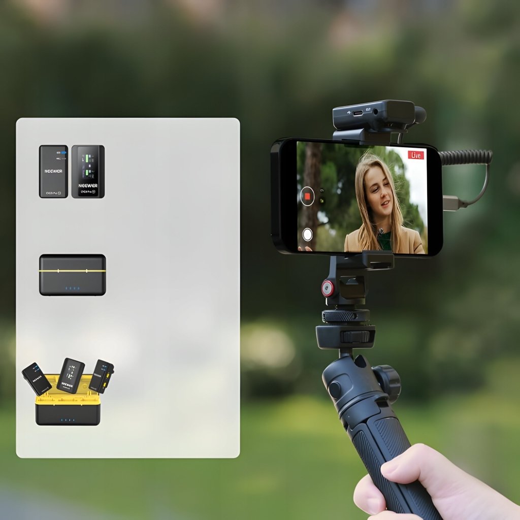 Neewer CM28 Pro — mikrofon bezprzewodowy 2TX+1RX z etui | REEVE