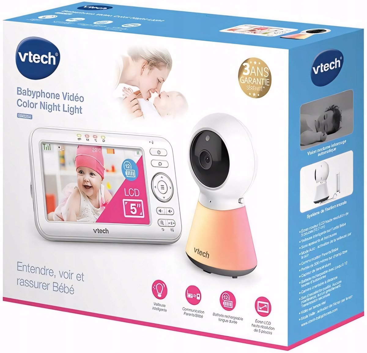 Niania elektroniczna VTech VM5255 5" LCD HD bez Wi - Fi | REEVE