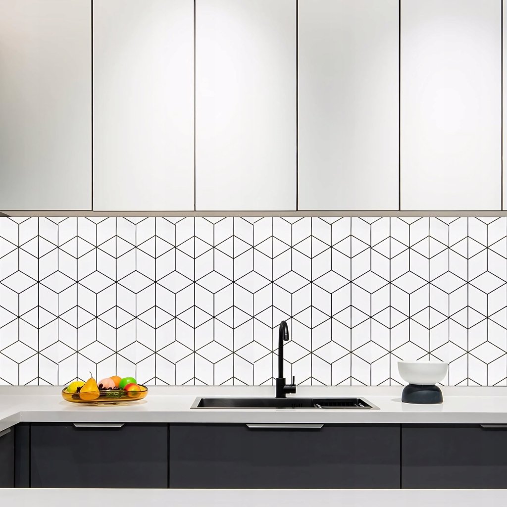 Okleina meblowa Decoroom 45x300cm białe paski | REEVE