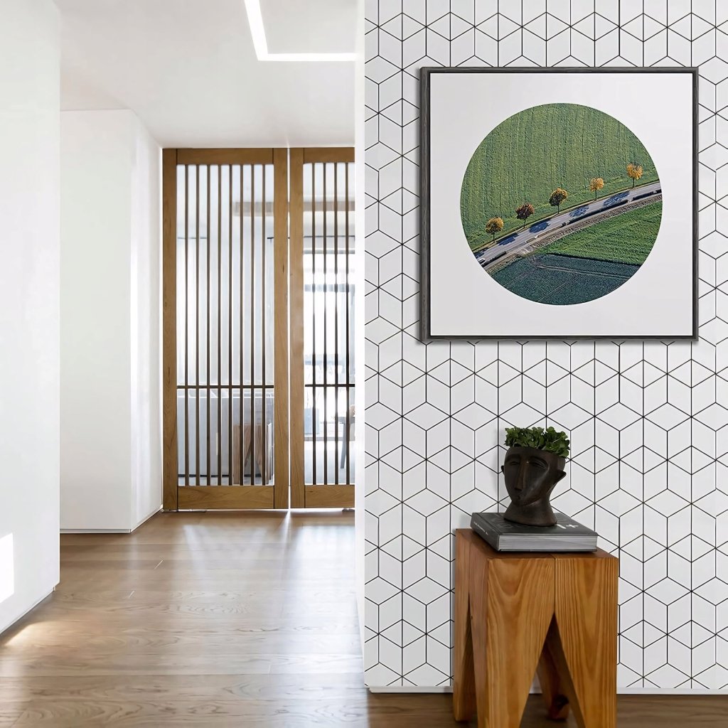 Okleina meblowa Decoroom 45x300cm białe paski | REEVE