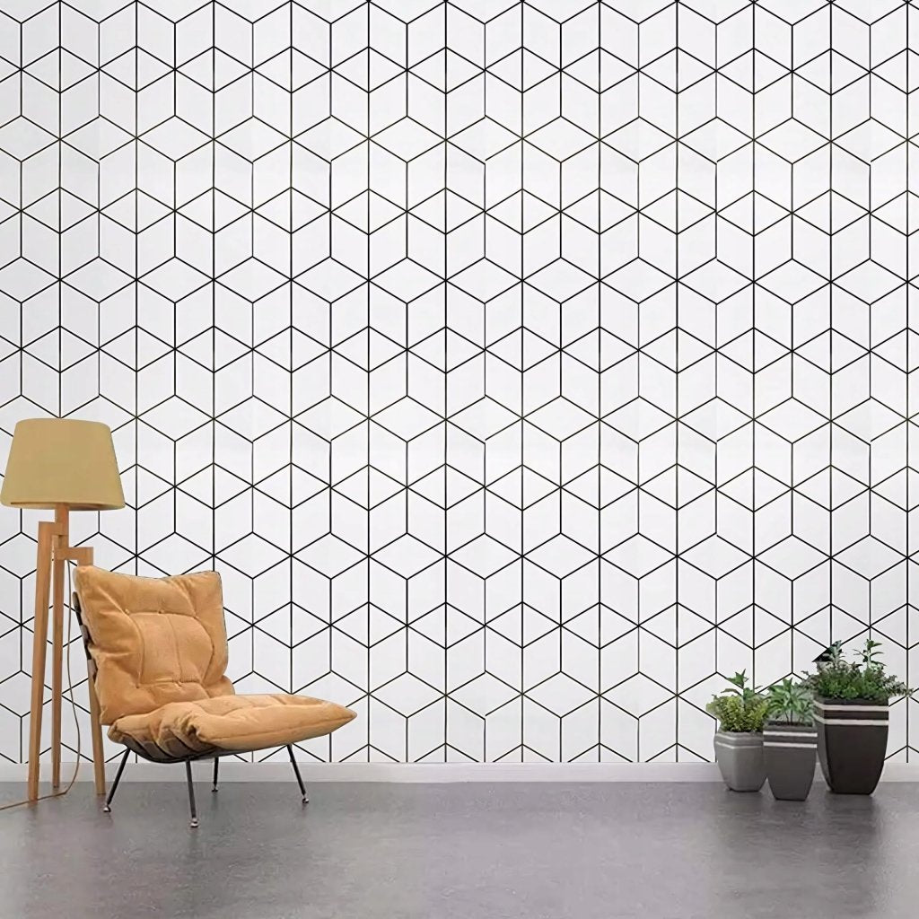 Okleina meblowa Decoroom 45x300cm białe paski | REEVE