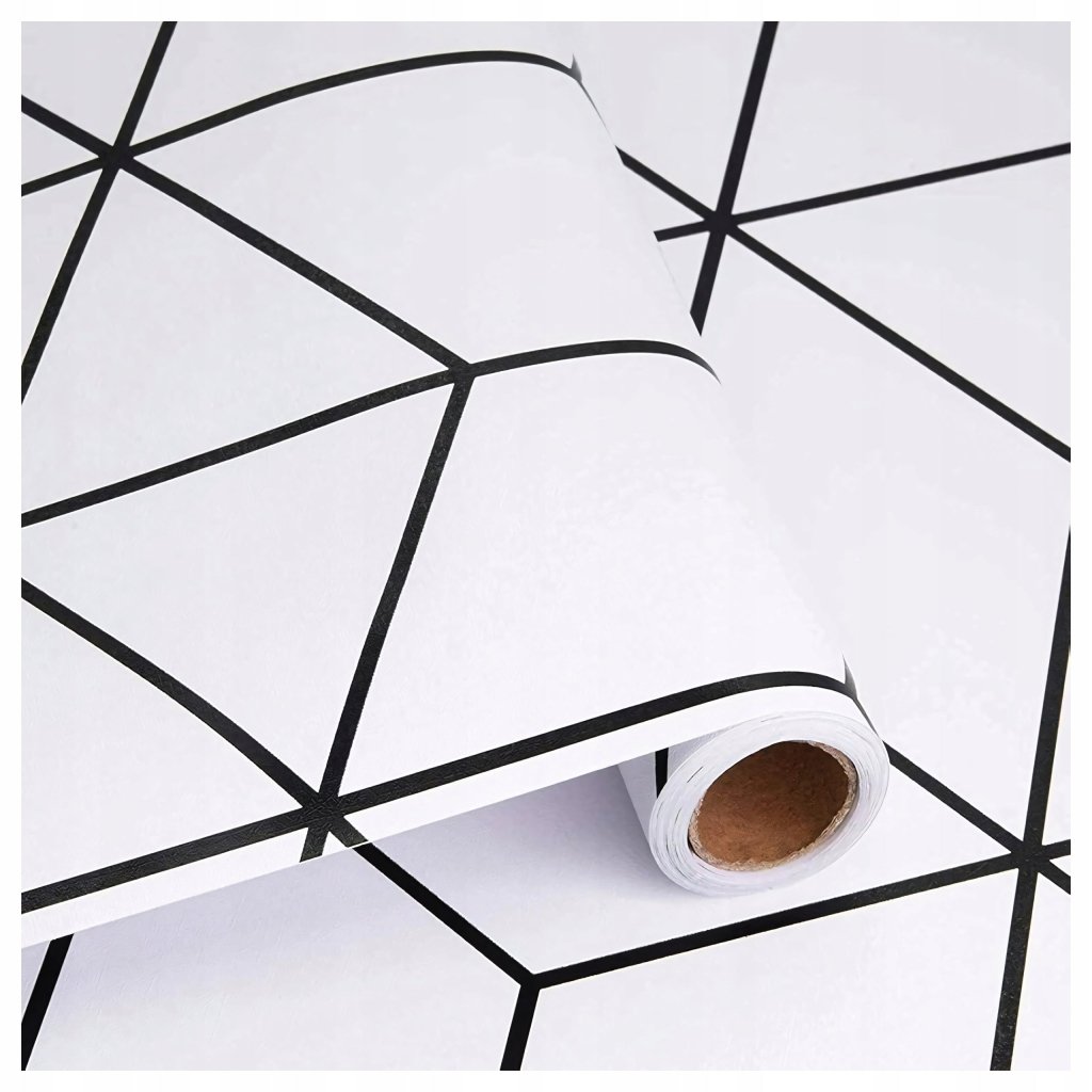 Okleina meblowa Decoroom 45x300cm białe paski | REEVE