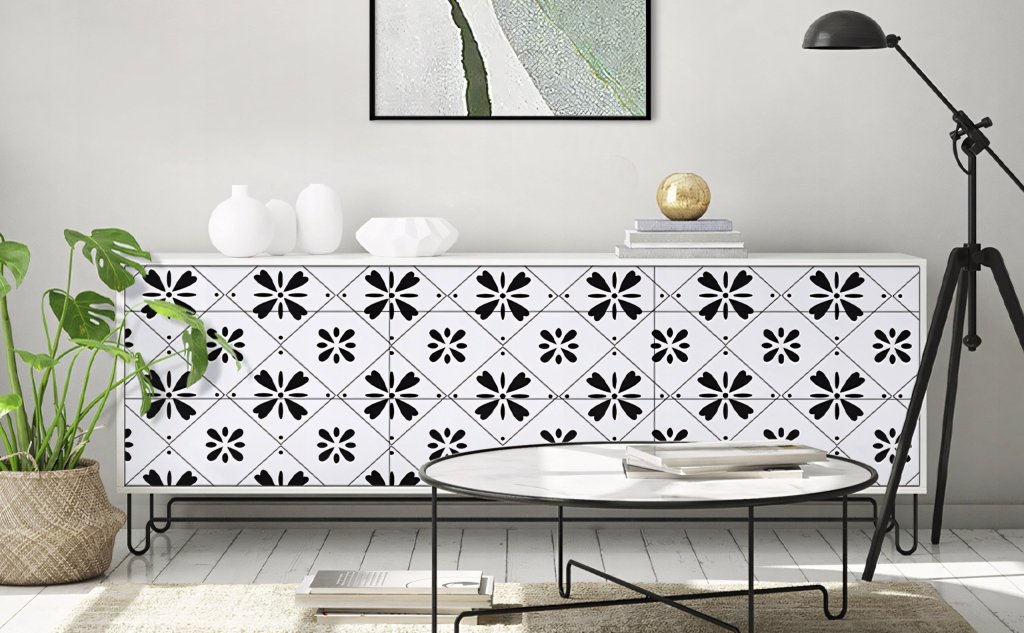 Okleina meblowa Fantasnight 44x300 cm geometria | REEVE