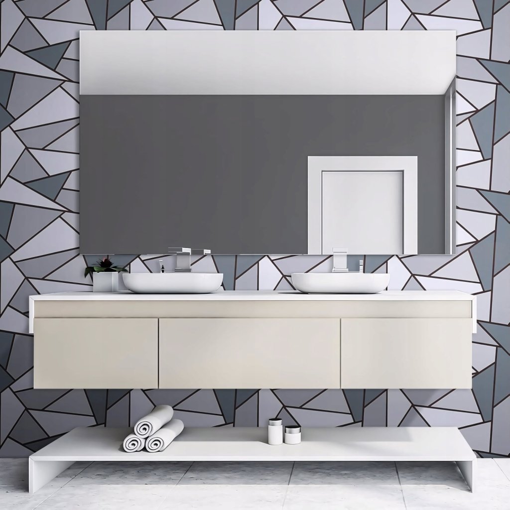 Okleina samoprzylepna 44×300 cm – szary wzór geometryczny | REEVE