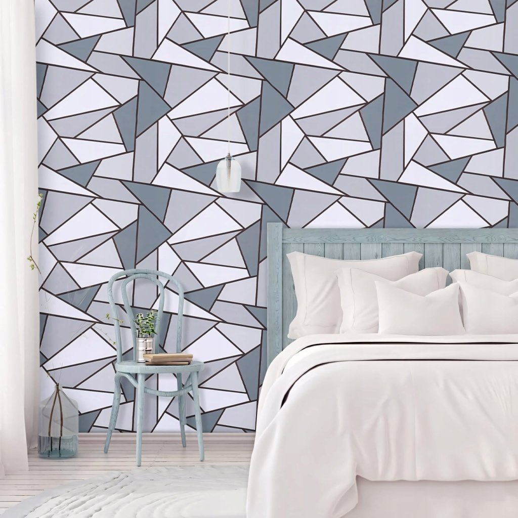 Okleina samoprzylepna 44×300 cm – szary wzór geometryczny | REEVE