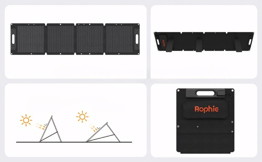 Panel solarny Rophie 100W składany turystyczny | REEVE