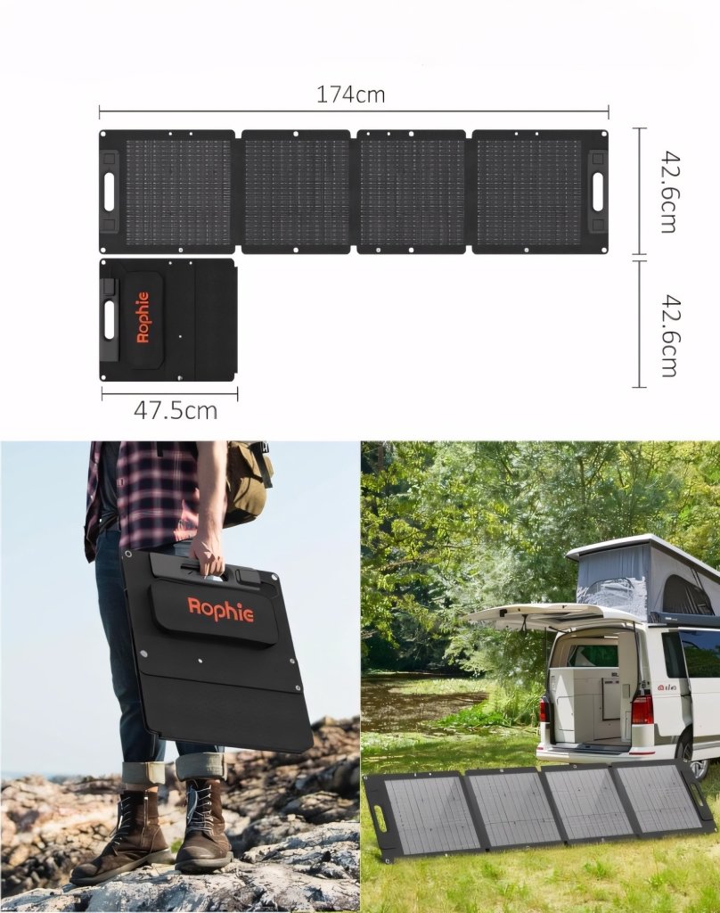 Panel solarny Rophie 100W składany turystyczny | REEVE
