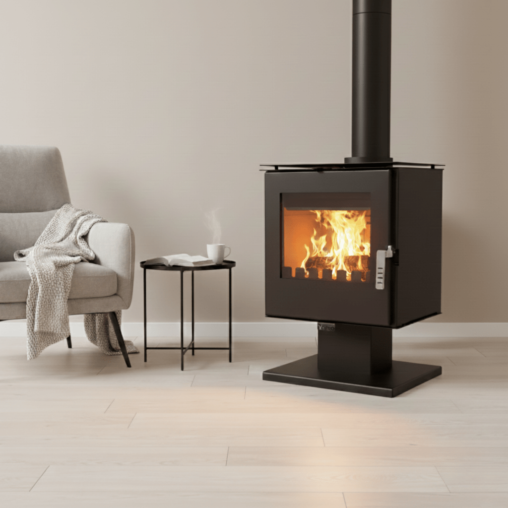 Piec na drewno wolnostojący 5 kW VERSO Rheia P | REEVE