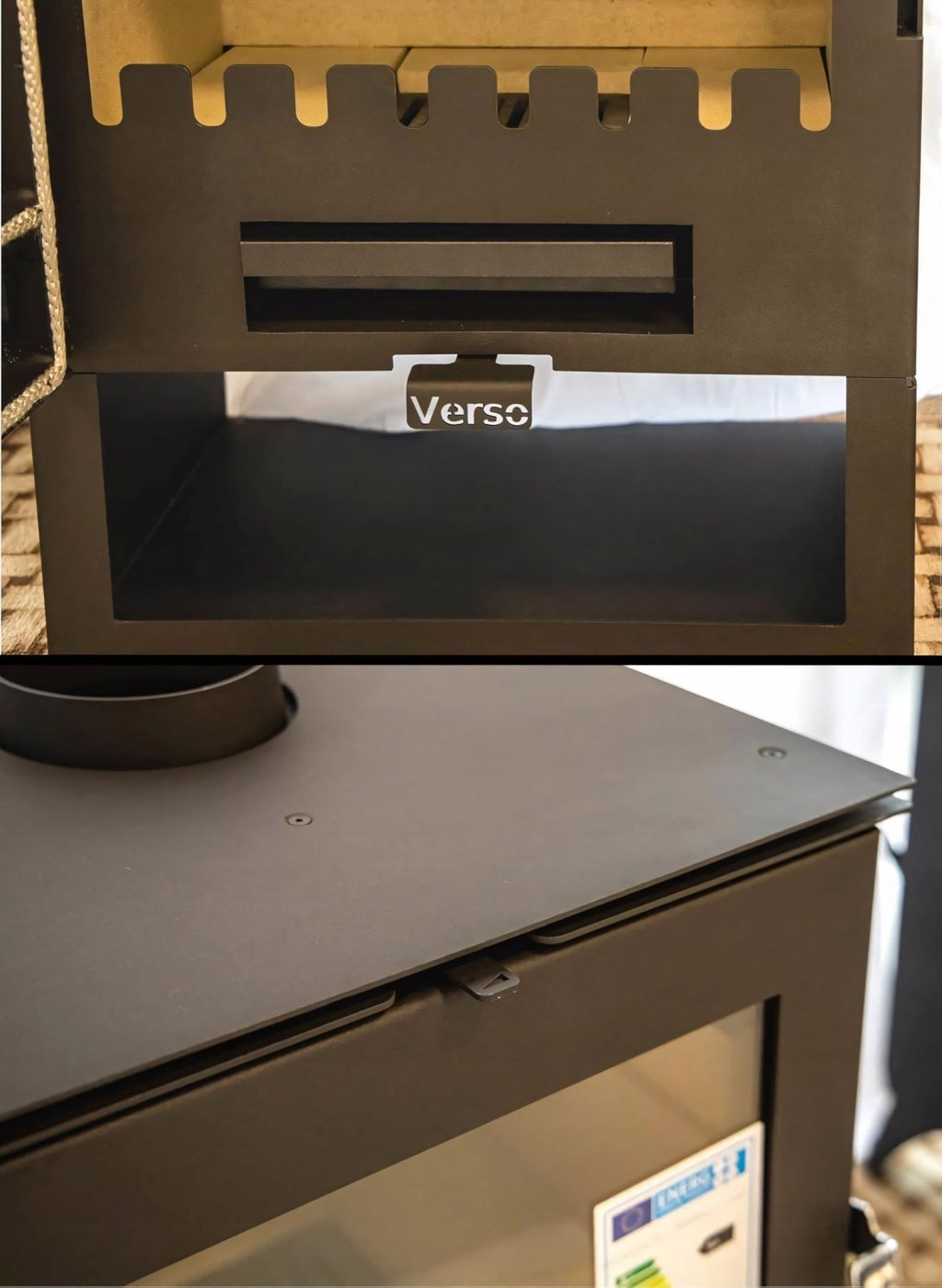 Piec na drewno wolnostojący VERSO 3 5kW A+ | REEVE