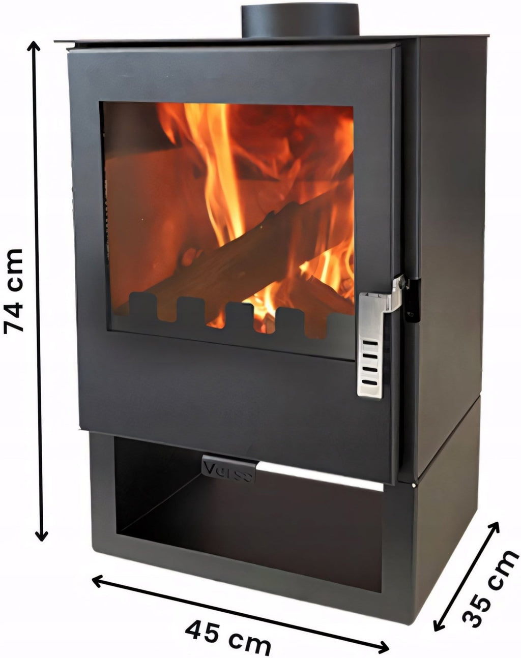Piec na drewno wolnostojący VERSO 3 5kW A+ | REEVE