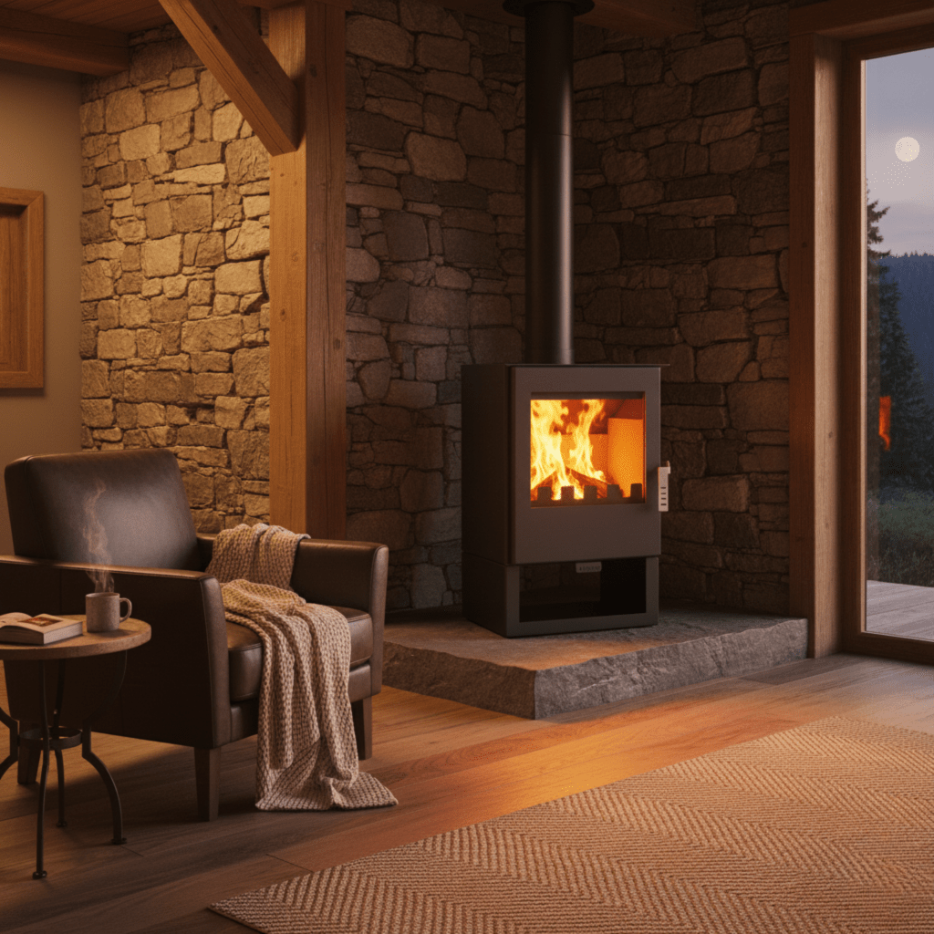 Piec na drewno wolnostojący VERSO 3 5kW A+ | REEVE