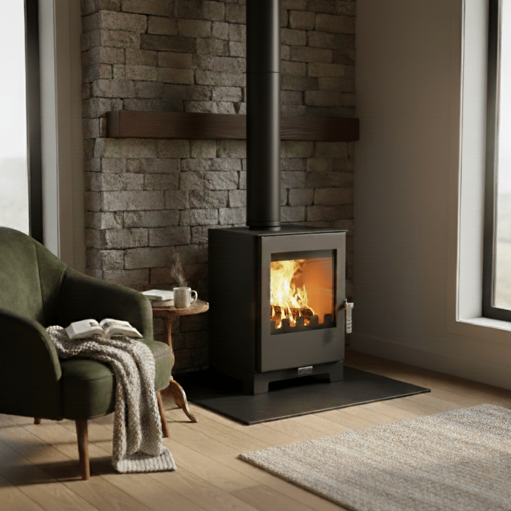 Piec na drewno wolnostojący VERSO 3L 5kW A+ | REEVE