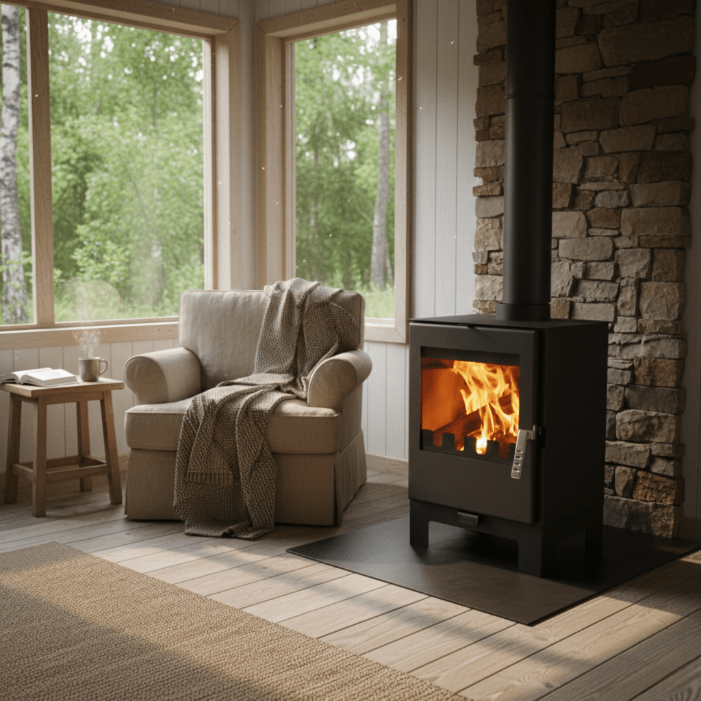 Piec na drewno wolnostojący VERSO 3L 5kW A+ | REEVE