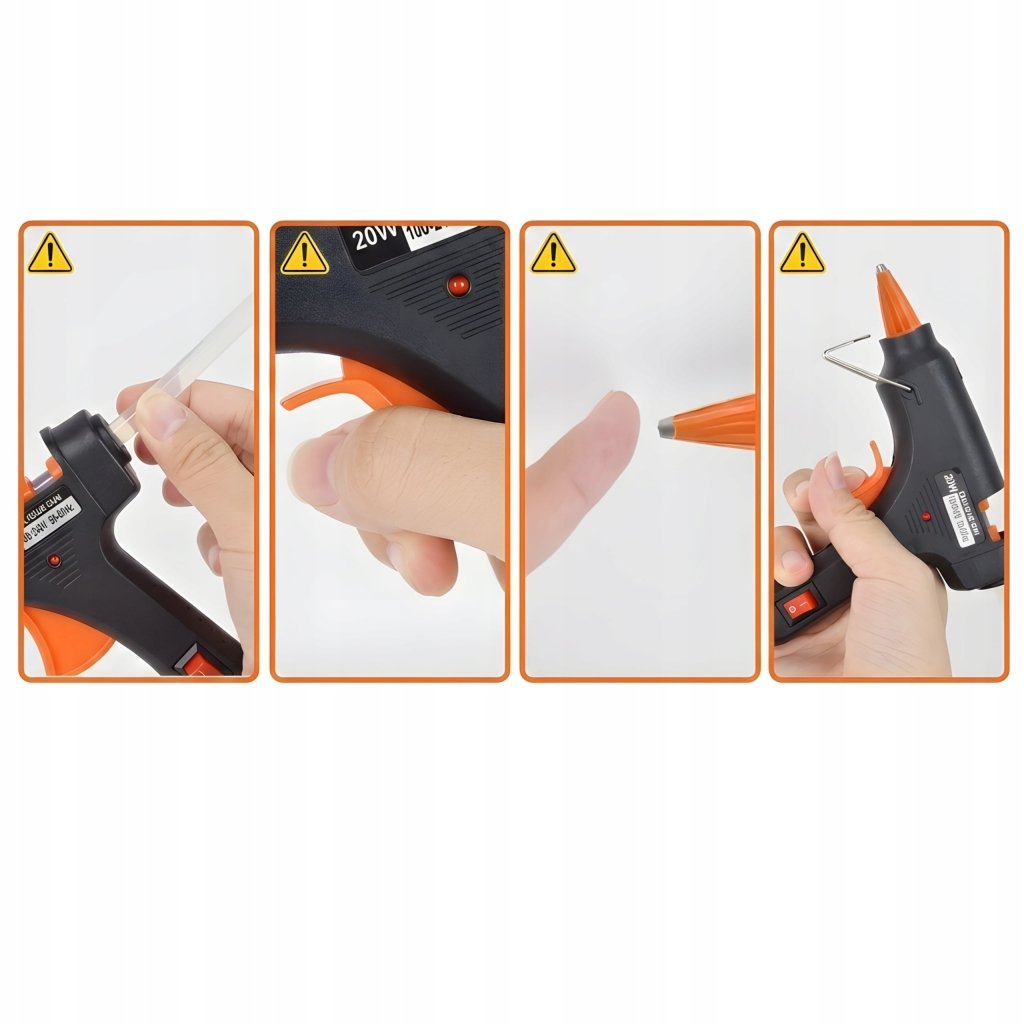 Pistolet do kleju na gorąco 20 W, 7 mm, plus 60 wkładów | REEVE