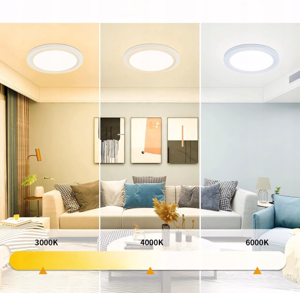 Plafon LED sufitowy 18W 1800LM IP54 3 barwy światła | REEVE