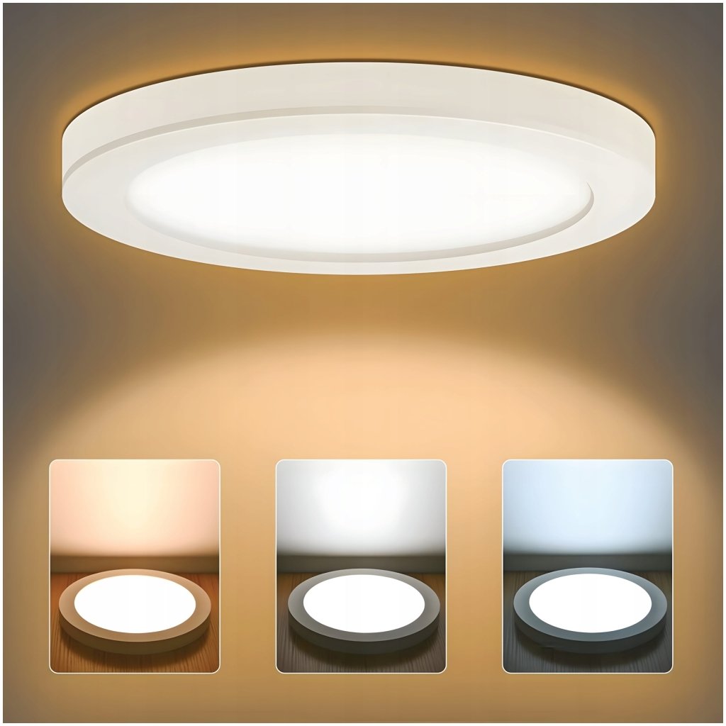 Plafon LED sufitowy 18W 1800LM IP54 3 barwy światła | REEVE