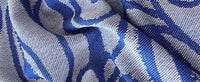 Pled żakardowy 160 × 200 cm, wzór paisley, granat | REEVE