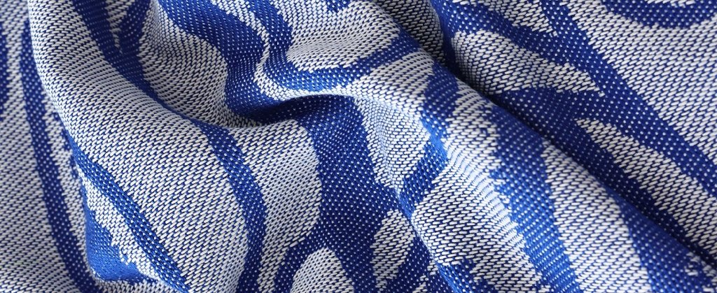 Pled żakardowy 160 × 200 cm, wzór paisley, granat | REEVE