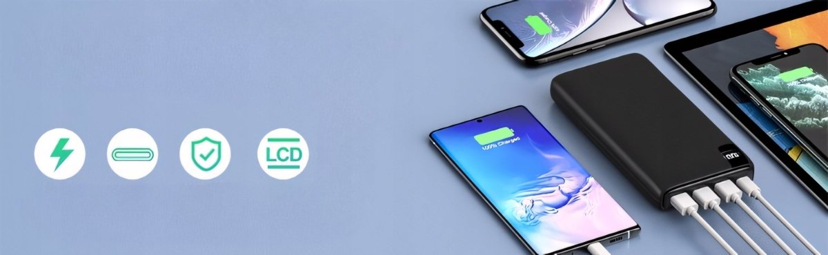 Powerbank 26800mAh czarny – 22,5W PD QC3.0 | REEVE