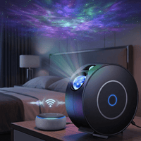 Projektor gwiazd LED 360°, Wi - Fi i sterowanie głosem, czarny | REEVE