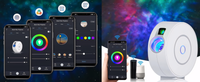 Projektor gwiazd LED 360°, Wi - Fi i sterowanie głosem | REEVE