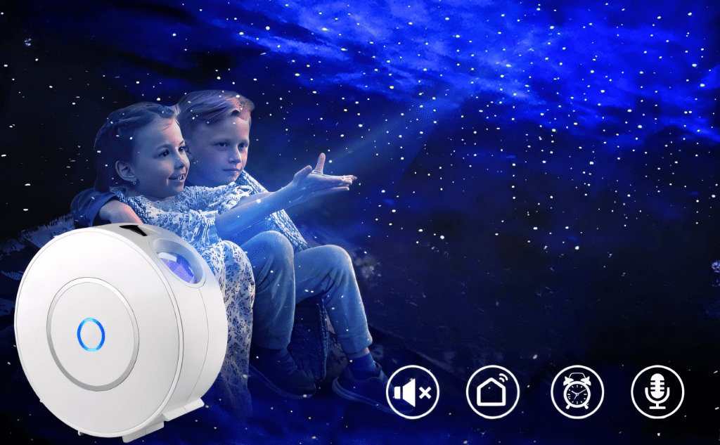 Projektor gwiazd LED 360°, Wi - Fi i sterowanie głosem | REEVE