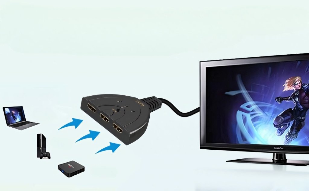 Przełącznik HDMI 3 wejścia / 1 wyjście, Full HD 1080p, 3D | REEVE