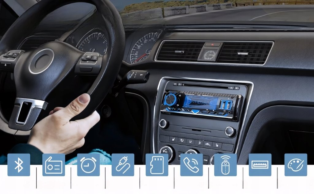 Radio samochodowe 1 DIN 4x65W bluetooth 5.0 RDS | REEVE