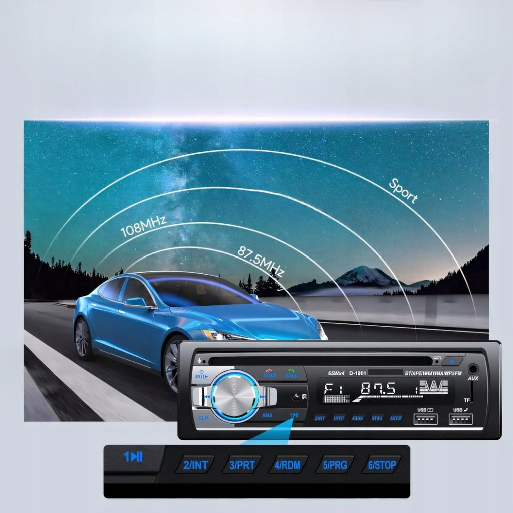 Radio samochodowe Cenxiny 1 - DIN Bluetooth RDS | REEVE