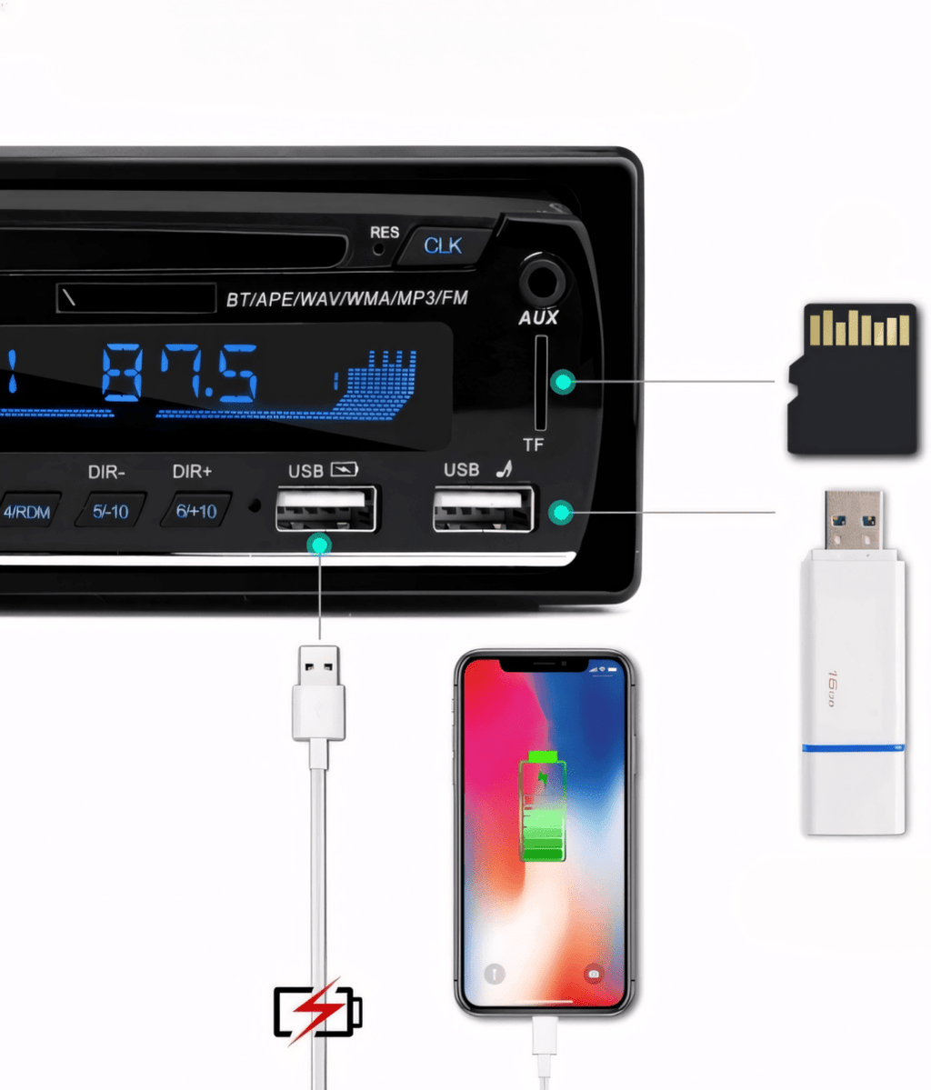 Radio samochodowe Cenxiny 1 - DIN Bluetooth RDS | REEVE