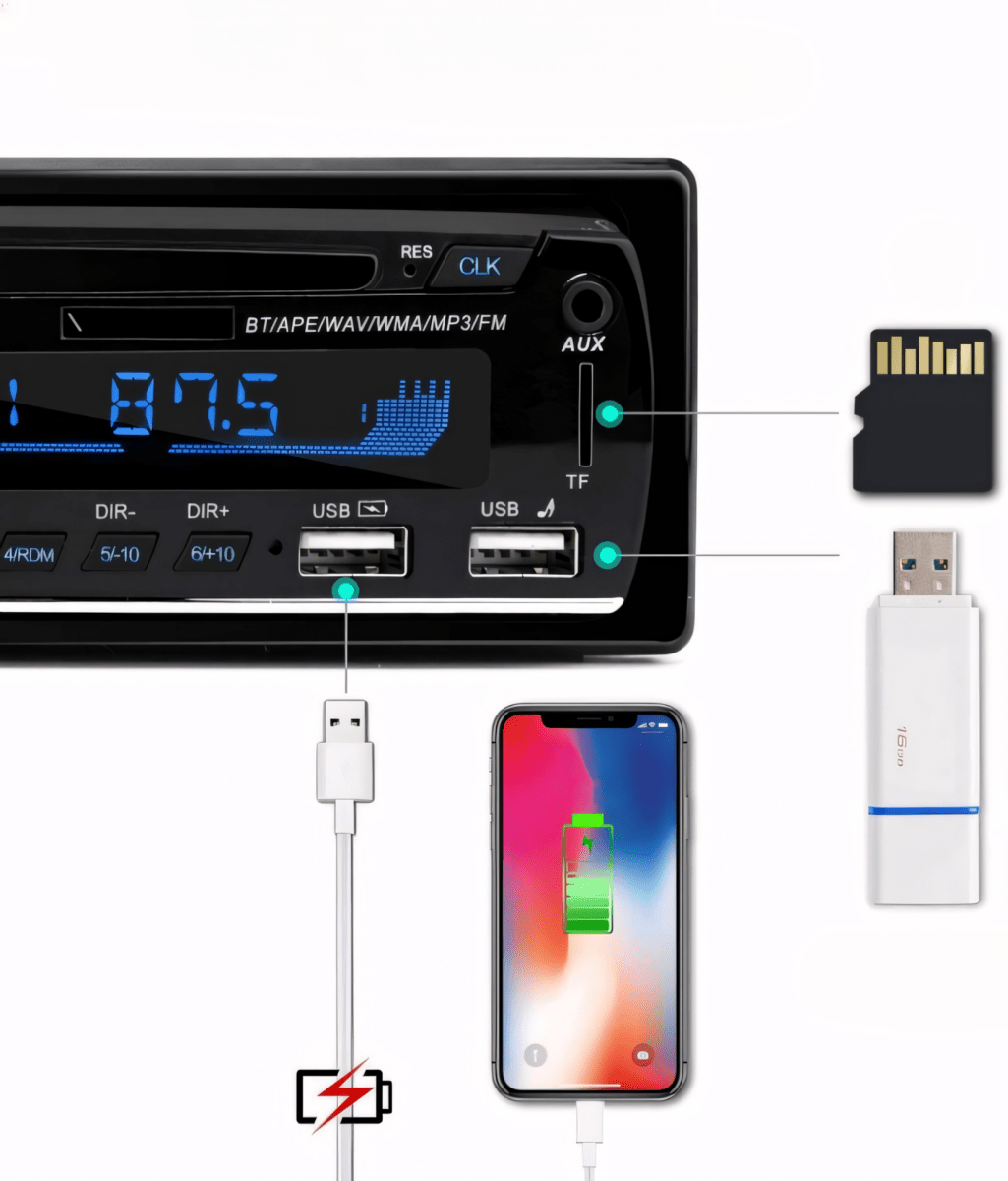 Radio samochodowe Cenxiny 1 - DIN Bluetooth RDS | REEVE