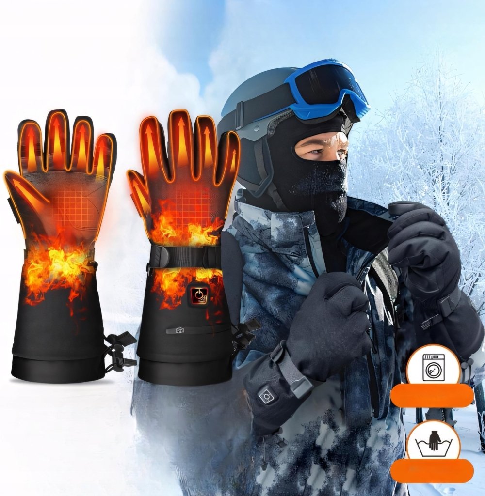 Rękawice ogrzewane elektrycznie zimowe 3000mAh rozmiar XL czarne | REEVE