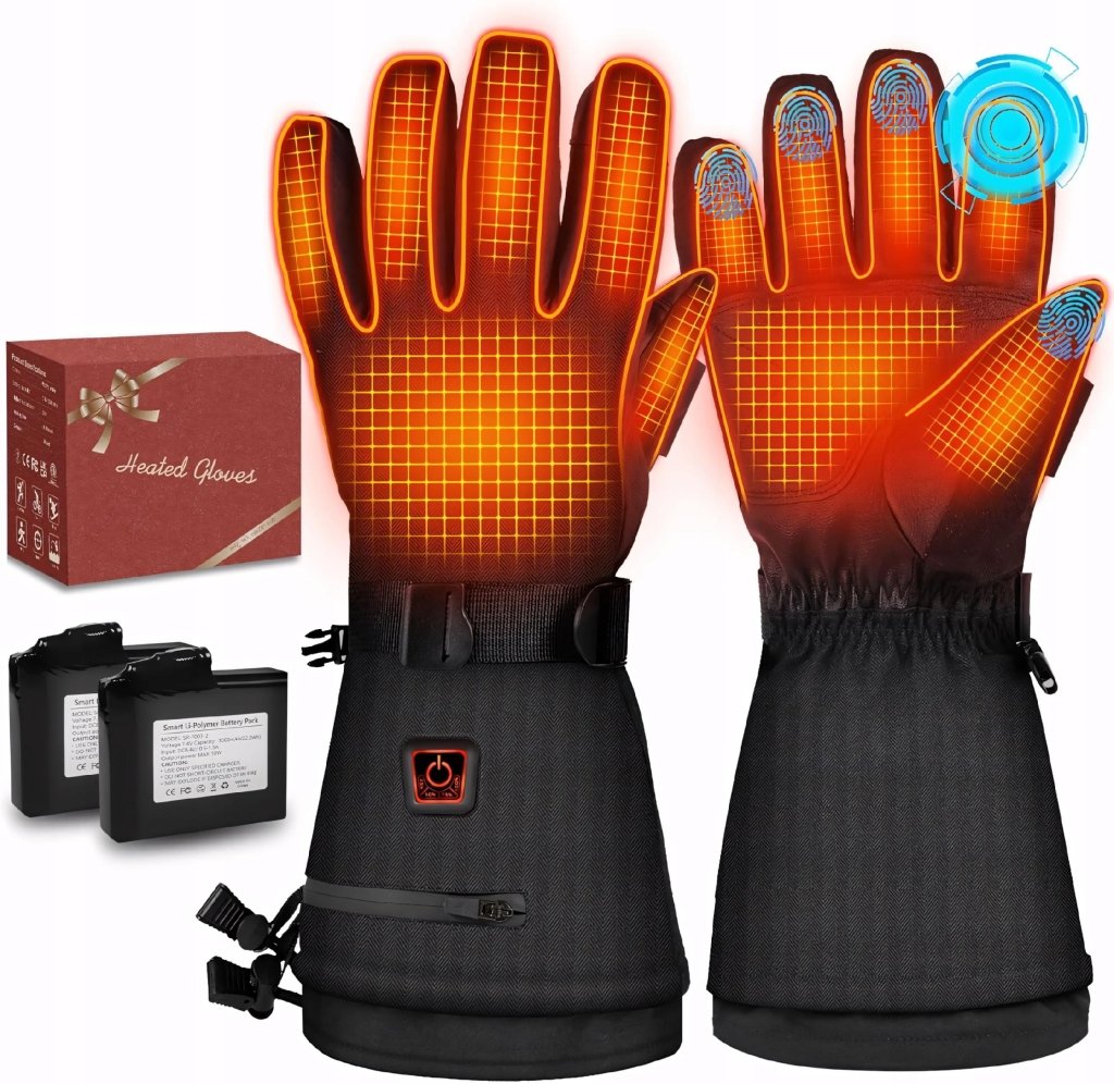 Rękawice ogrzewane L czarne – 10h Ciepła | REEVE