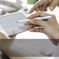 Rysik stylus pen uniwersalny biały – 2 w 1 | REEVE