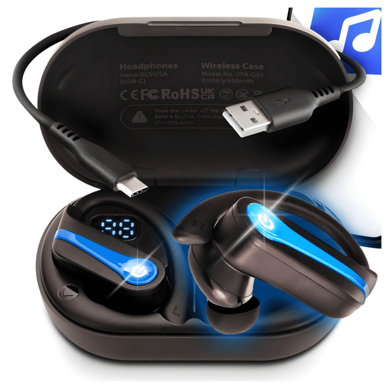 Słuchawki bezprzewodowe bluetooth 5.3 sportowe IPX7 | REEVE