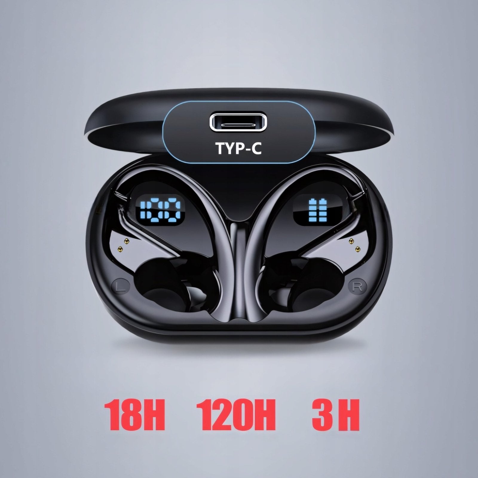 Słuchawki sportowe TWS IP7 60h bas | REEVE