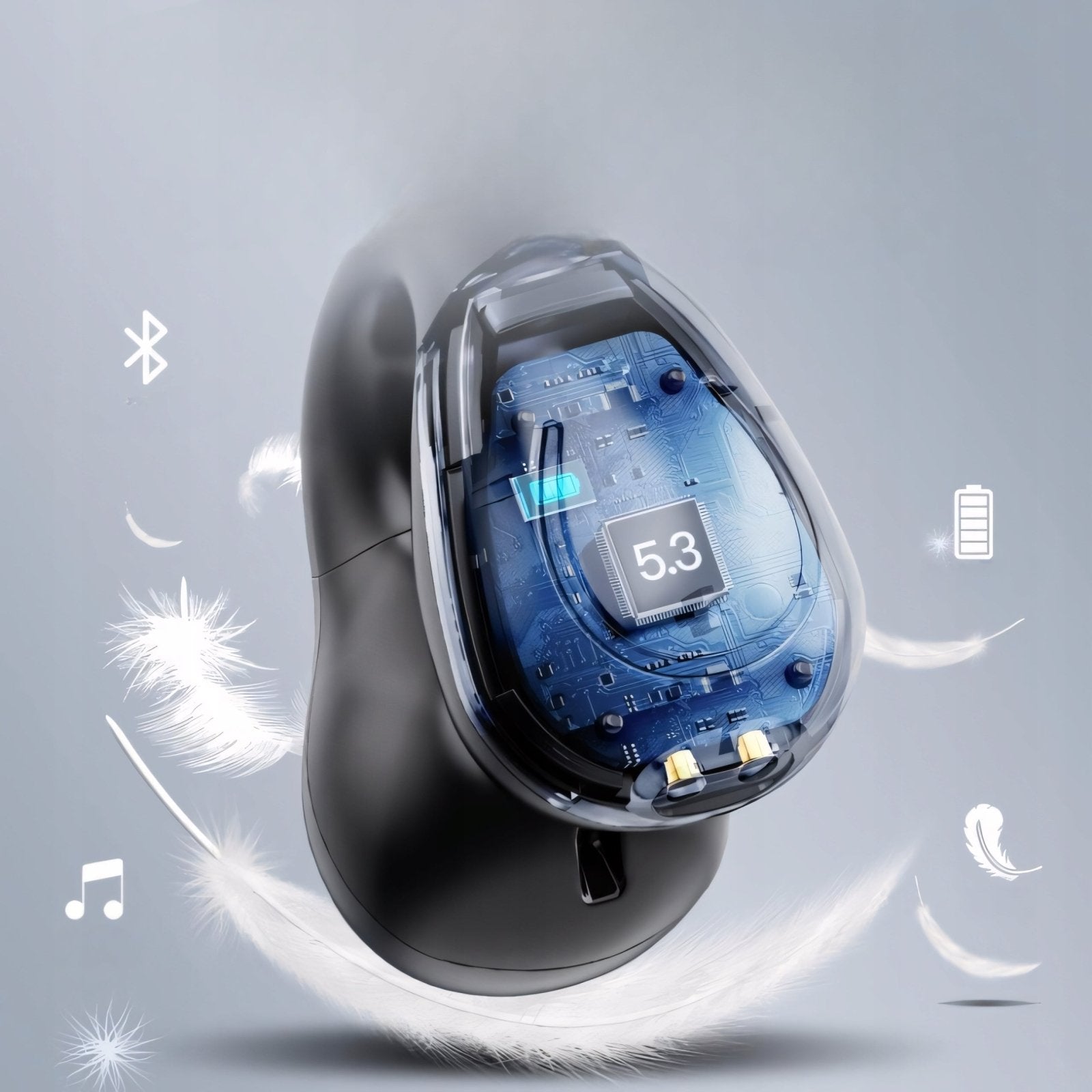Słuchawki zauszne bluetooth 5.3 przewodnictwo kostne IPX7 | REEVE