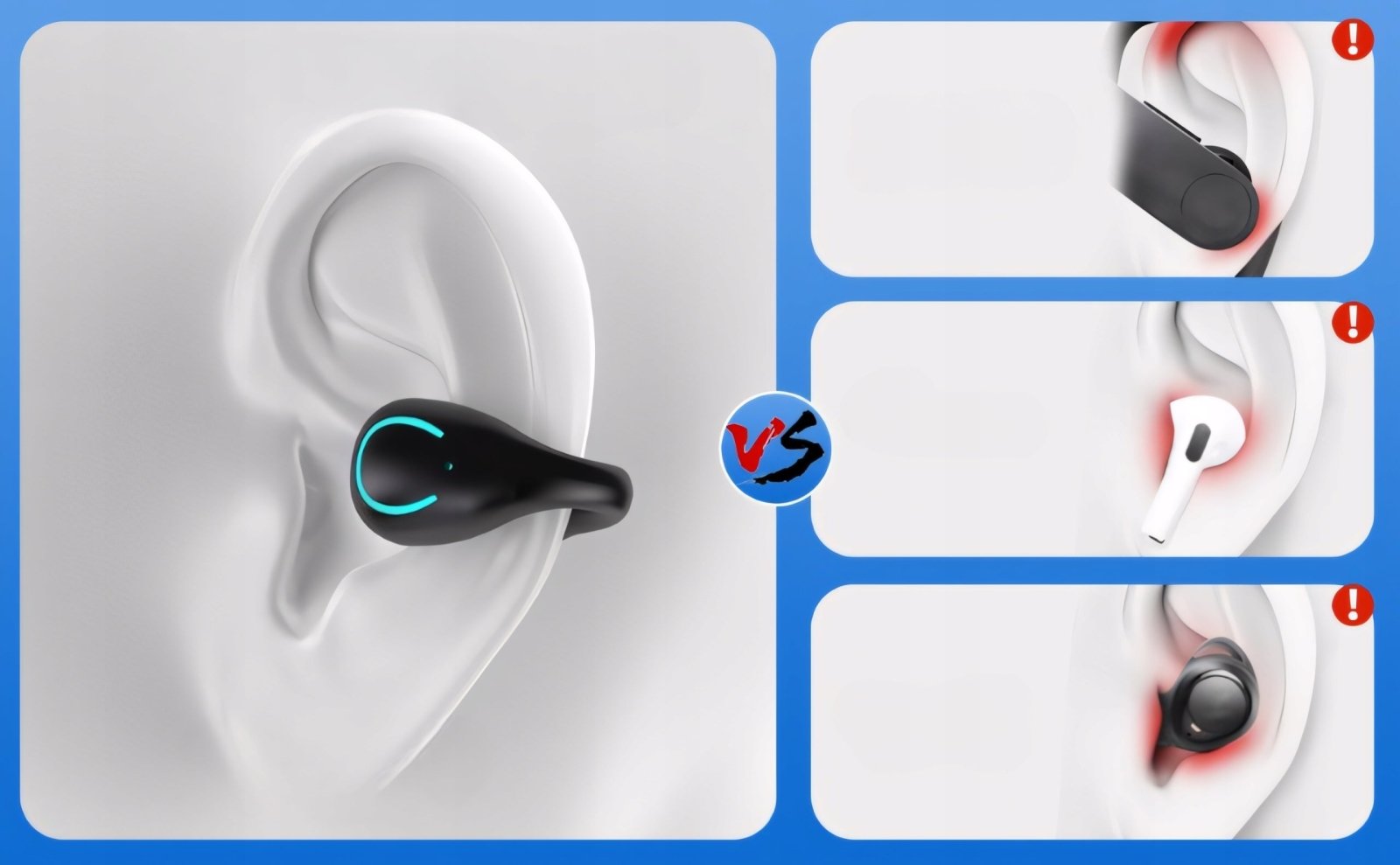 Słuchawki zauszne bluetooth 5.3 przewodnictwo kostne IPX7 | REEVE